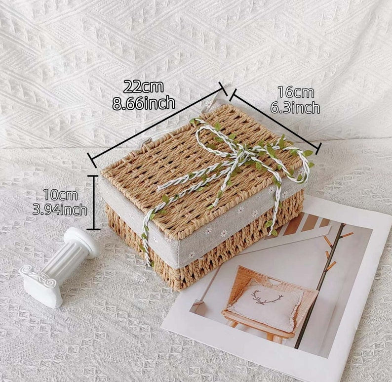 Handgemachter Häkelblumenstrauß in Geschenkbox