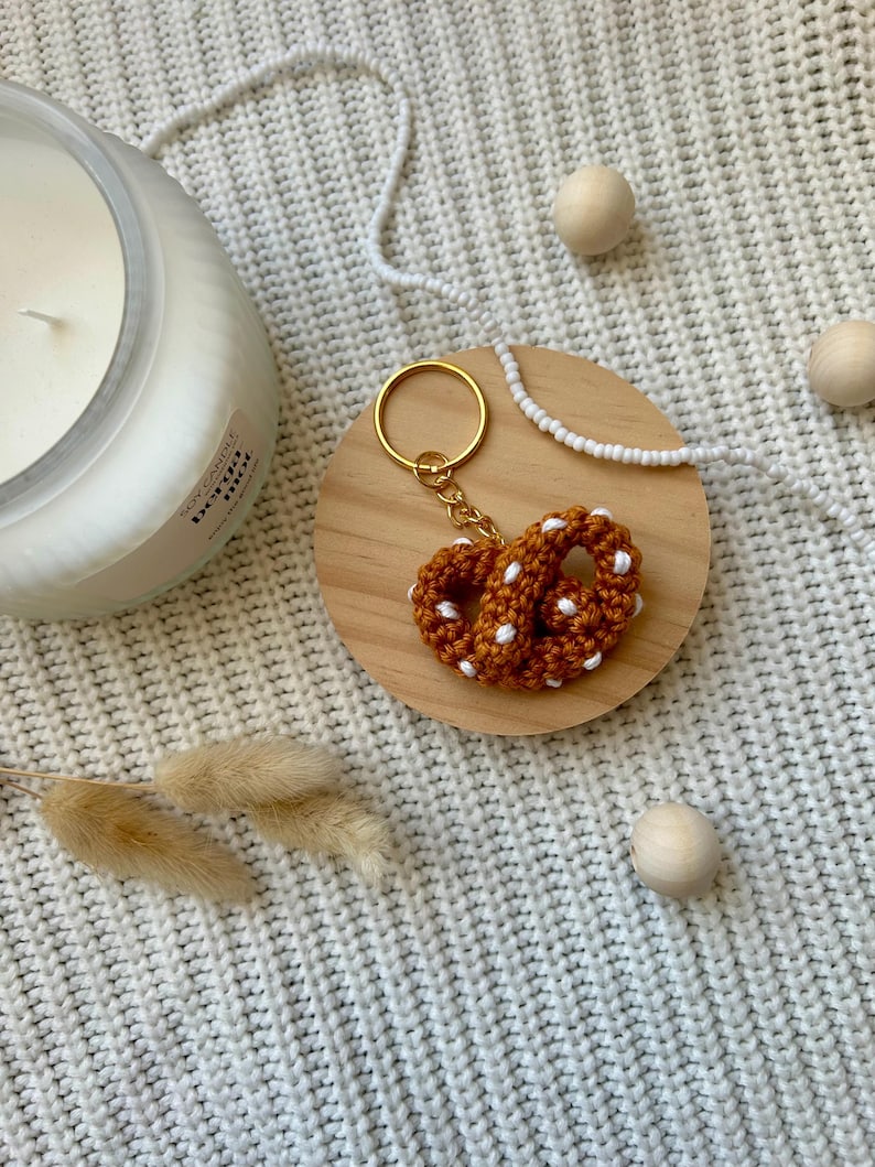 Gehäkelte Brezel Schlüsselanhänger Taschenanhänger Amigurumi