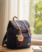 Gehäkelte Blume Schlüsselbund Kirschblüte Taschenanhänger Frühling Accessoire Rosa