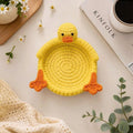 Gehäkelter Enten Untersetzer & Schmucktablett – Amigurumi Enten-Gericht für Kaffee, Tee, Schreibtisch-Organizer