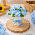 Gehäkelter Blumenstrauß Schlüsselanhänger – Handgefertigter Taschenanhänger, 8 cm, 8 Stile