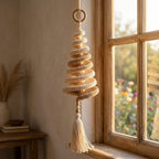 Spiralbaum-Häkelarbeit, Wandbehang im Bohème-Stil, gedrehte Häkelbaum-Dekoration, Windmühle zum Selbermachen