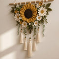 Sonnenblumen-Wandhaken, 3D-Gartendekorationen, Bohème-Kunst