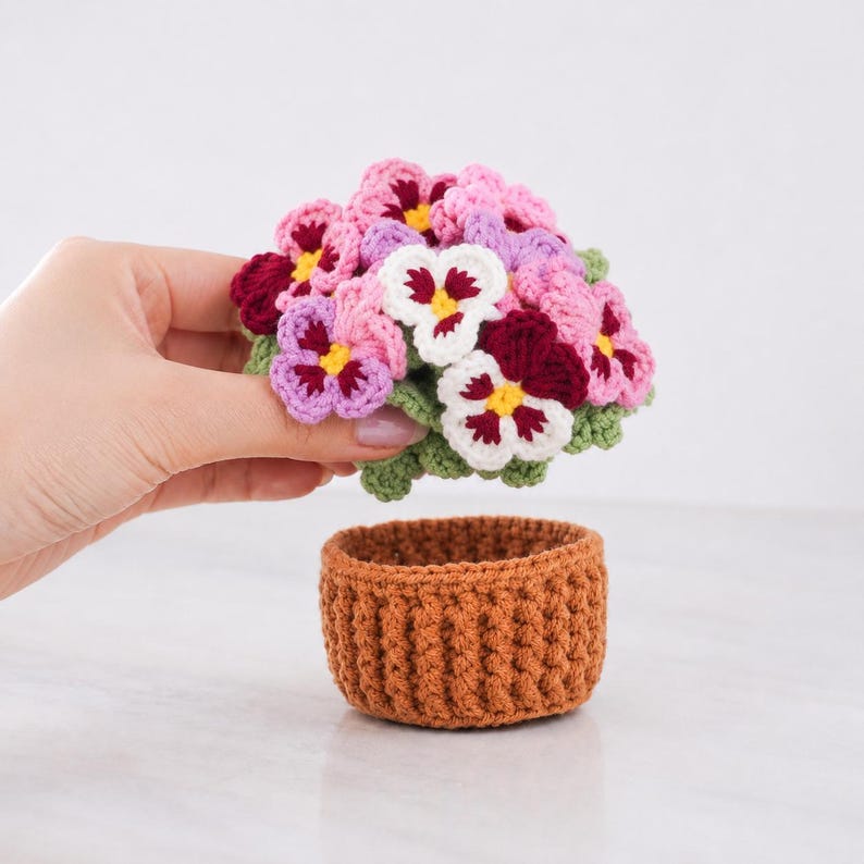 Gehäkeltes Blumen-Untersetzer-Set, 2-in-1-Untersetzer, verziert mit floralen Mustern, handgefertigte Untersetzer