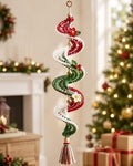 Spiralwellengirlande gehäkelt - durchbrochene Dekoration, 50 cm (20 Zoll)